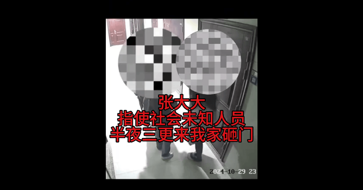 张大大被疑雇人半夜砸门吓唬女网友，这事闹大了插图