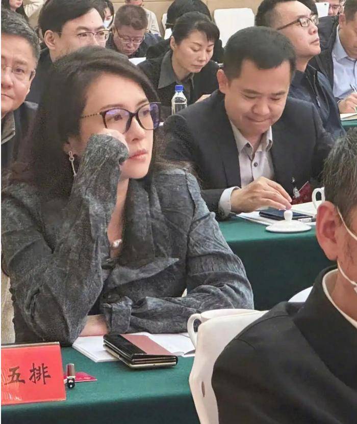 章子怡没化妆就去文联会议，和汪峰女友森林北长得像？网友们都沸腾了插图1