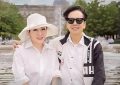 向华强澳门现身，和老婆吃西餐，向太剪短发有点意外缩略图